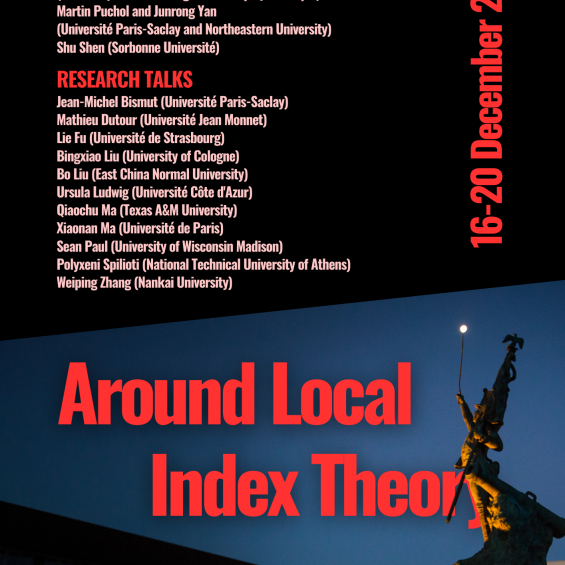 Conférence "Around Local Index Theory" 16 au 20 décembre 2024